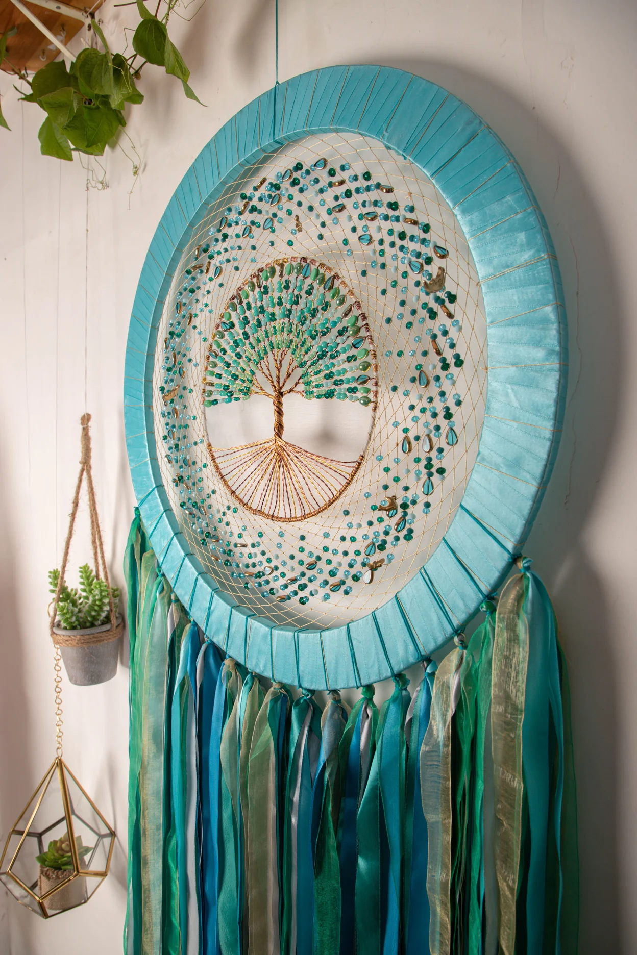 Blue Healing Earth Dreamcatcher - Image 6