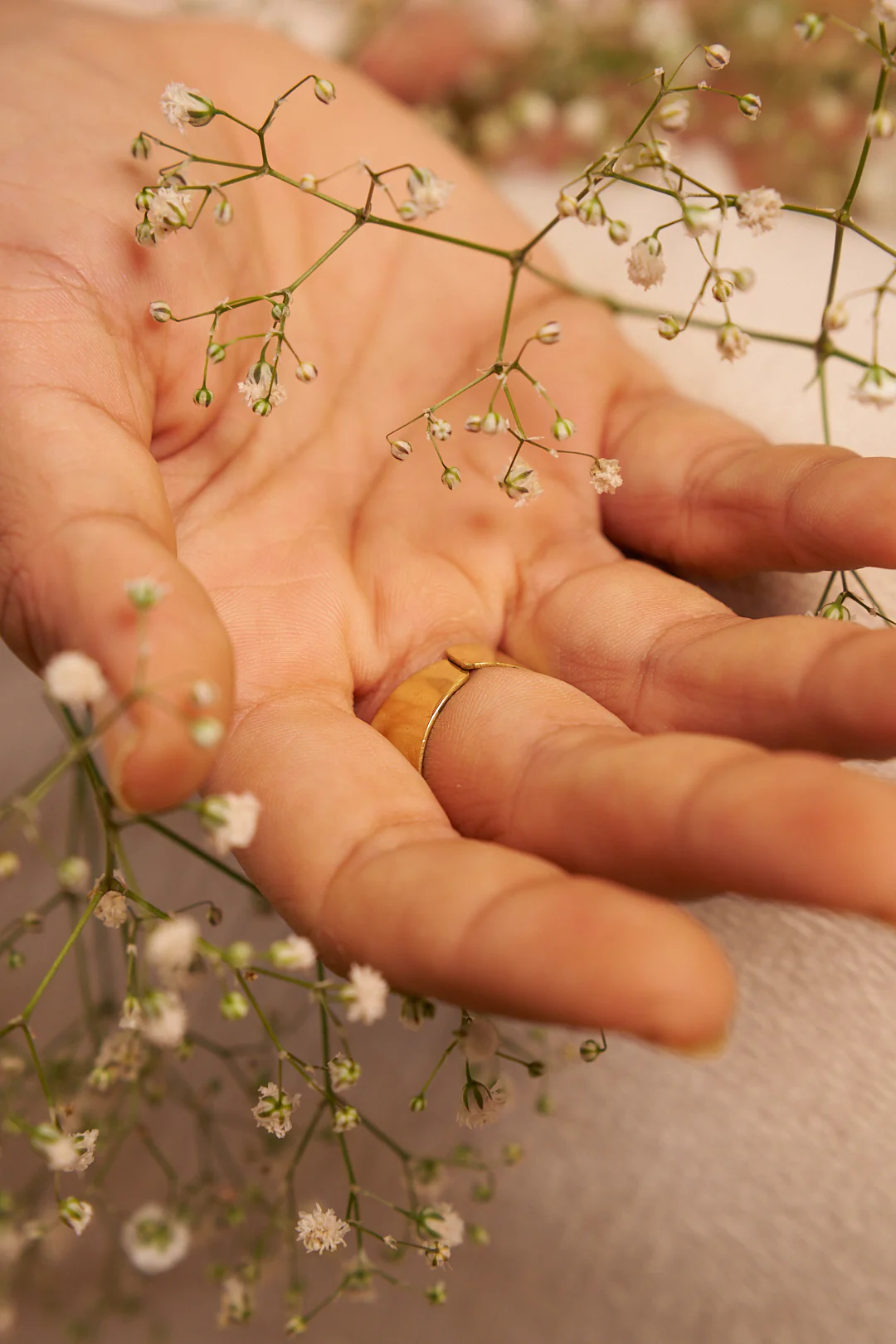 Chunky moonstone ring. Adjustable. Size 6-9- Pre order - Image 2