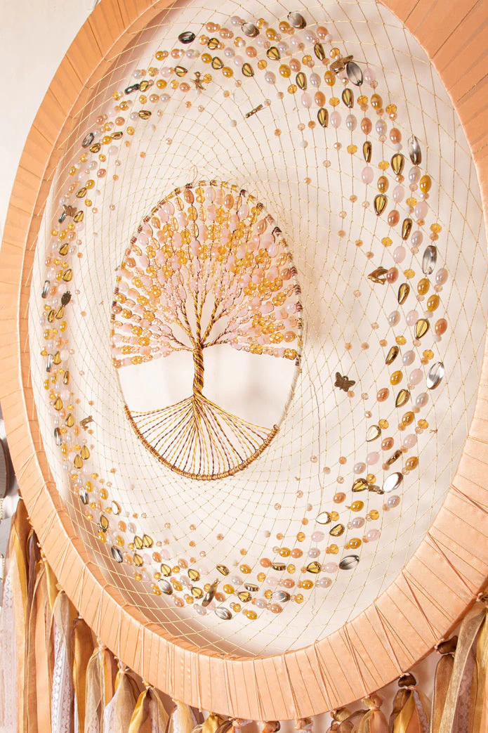 Golden Mist Giant Dreamcatcher - Image 4