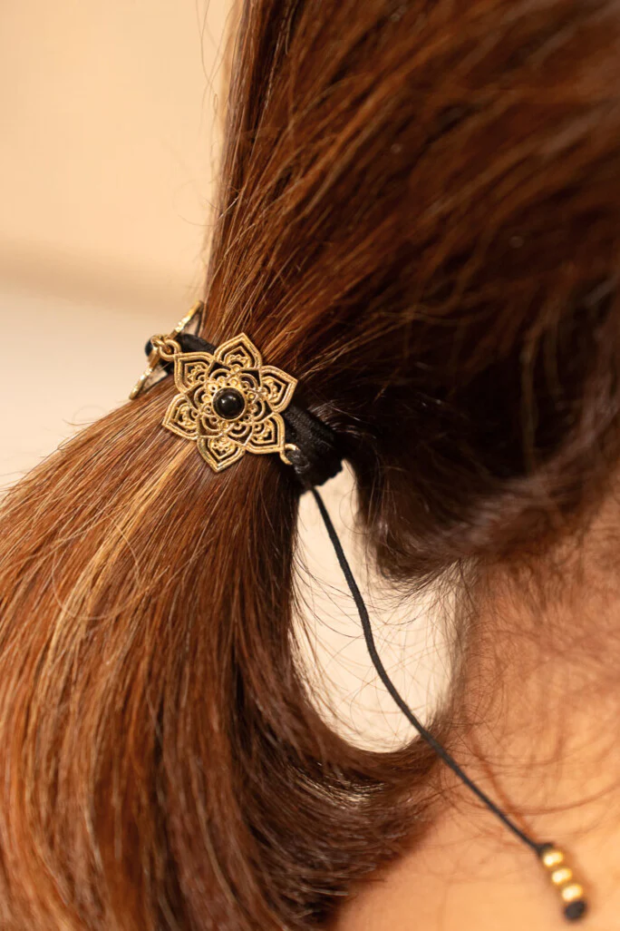 Mandala Flower Hair Tie - Image 2