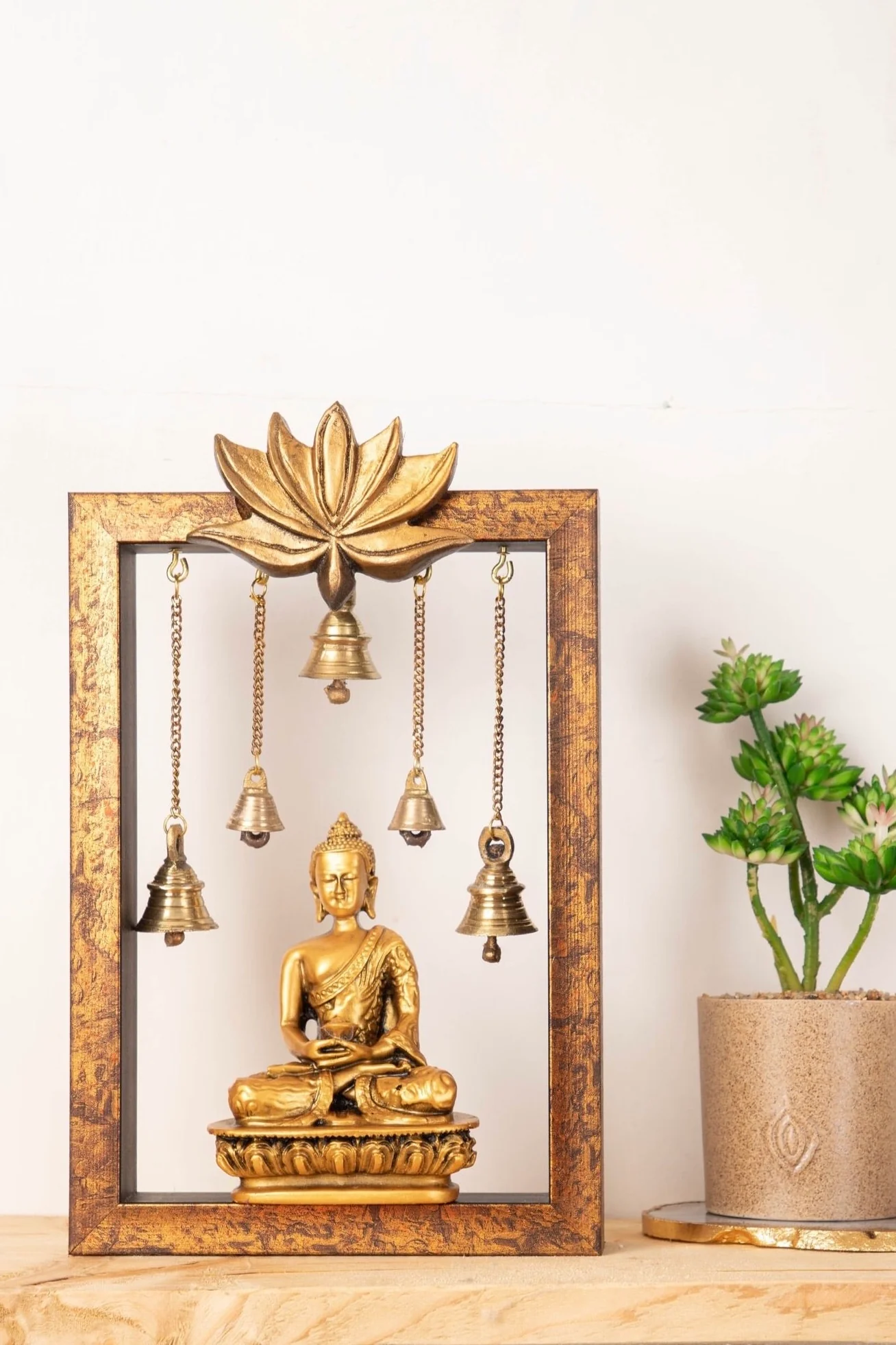 Meditating Lotus Fibre Buddha Temple