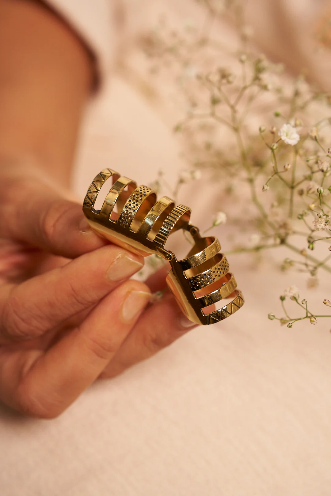 Antares brass ring ~ size 5-6 adjustable - Image 5