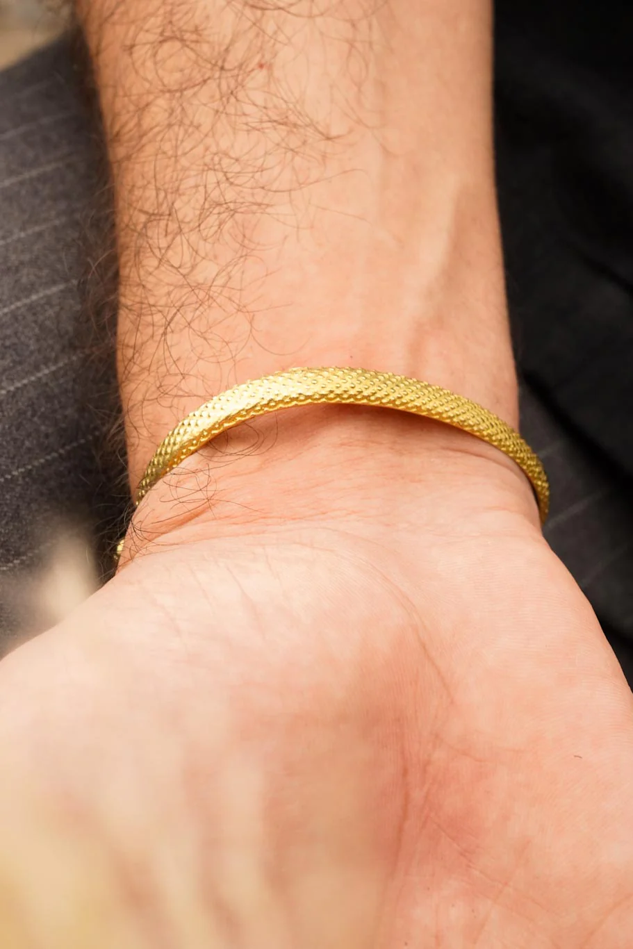 Serpent adjustable brass kadha- men’s jewellery - Image 4