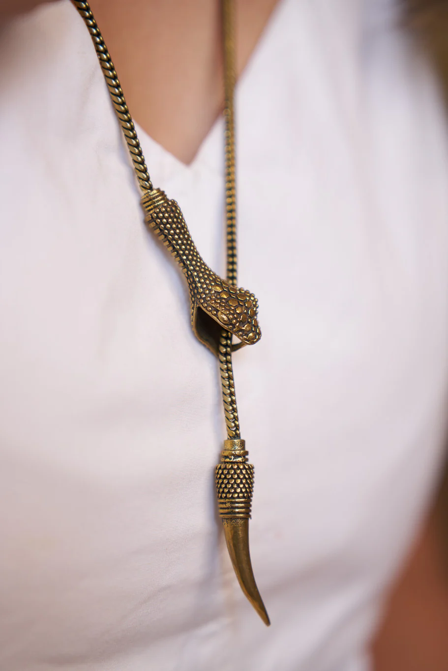 Snake wrap necklace. - Image 3