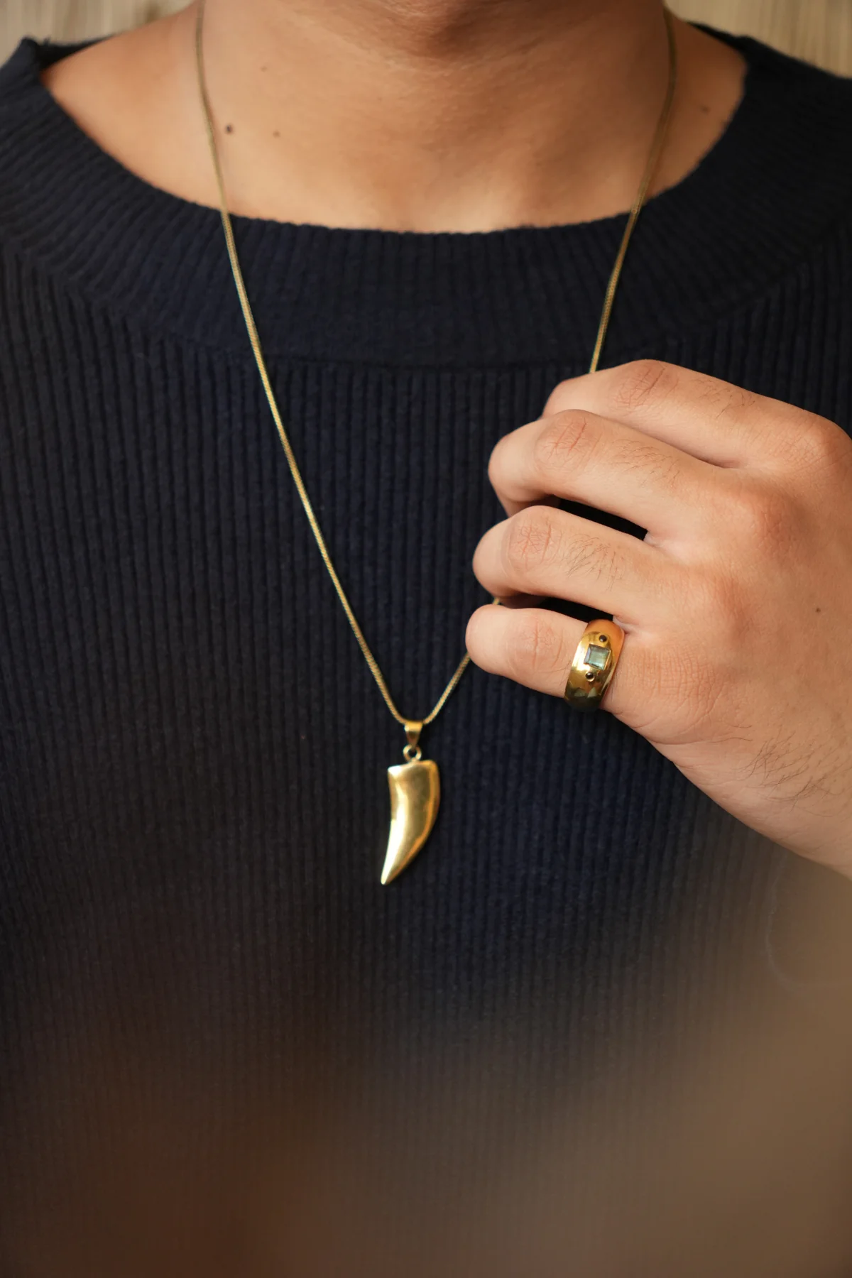 Reversible wolf chain- men’s jewellery - Image 3